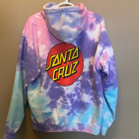 Santa Cruz Skateboards Tops - Tie dye Santa Cruz hoodie